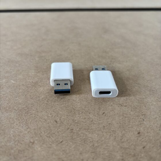 Adapter USB-A męski na USB-C żeński - 2 szt.