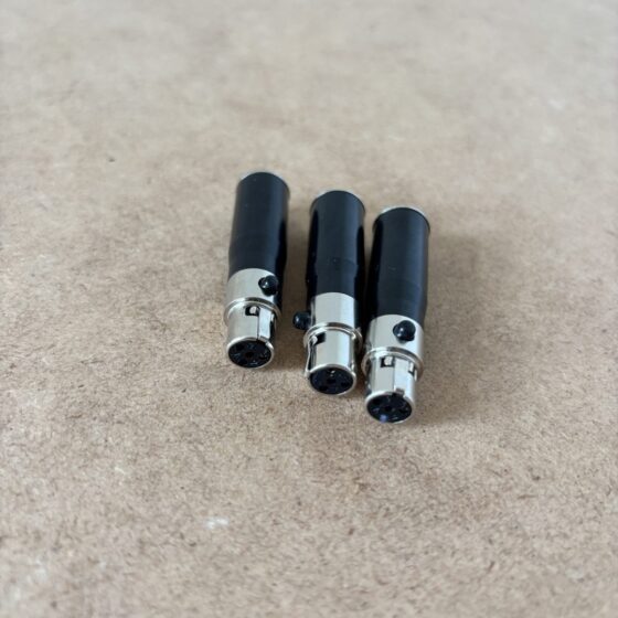 Adaptery XLR męski-męski - 3 sztuki