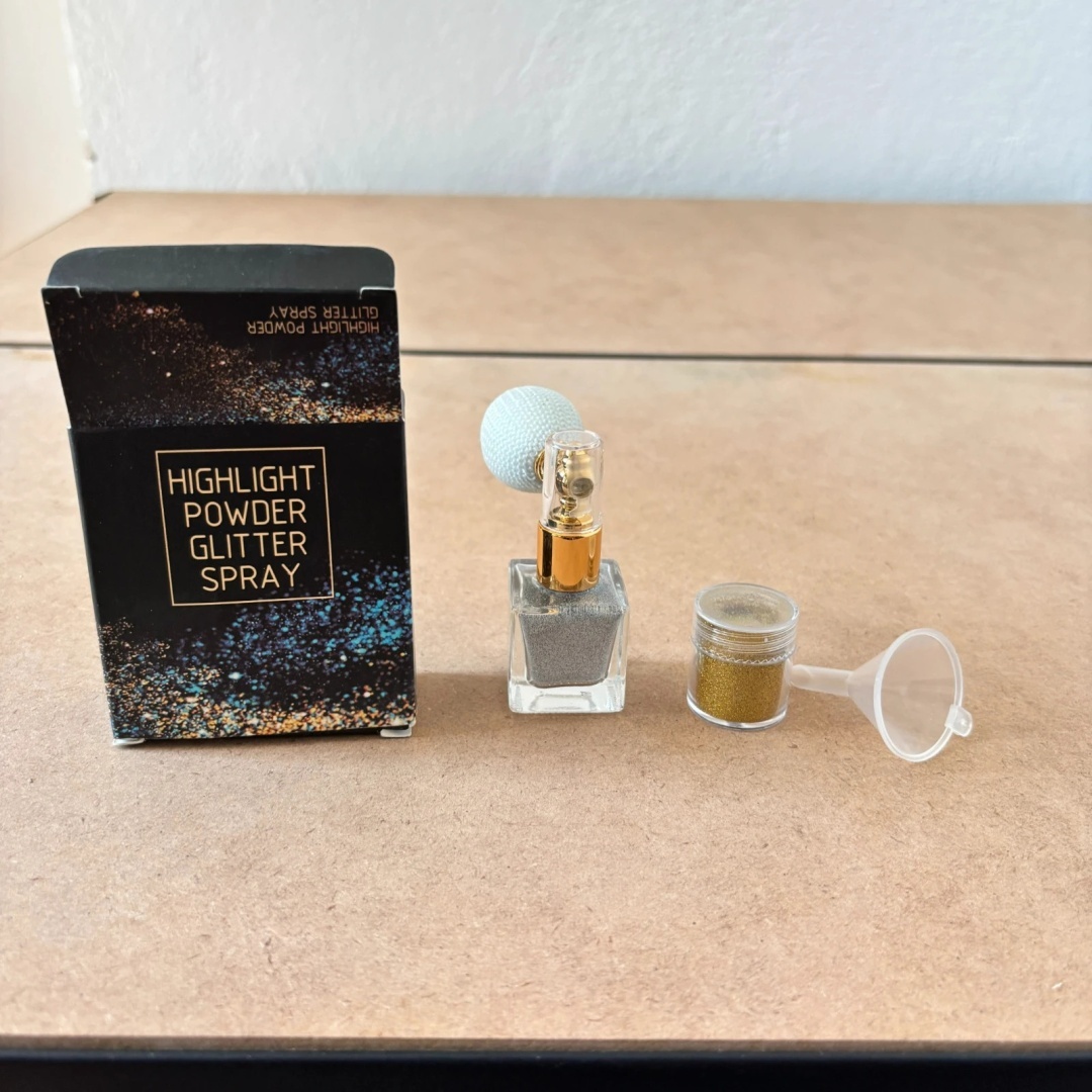 Atomizer do brokatu na paznokcie z pudrem nail art