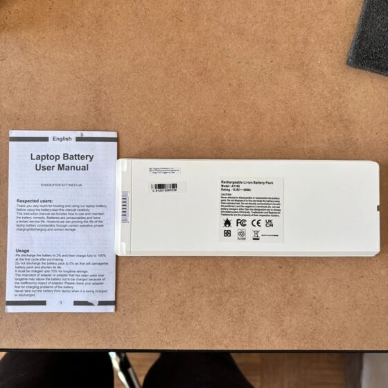 Bateria A1185 10,8 V 59 Wh do Apple MacBook 13 A1181 biała