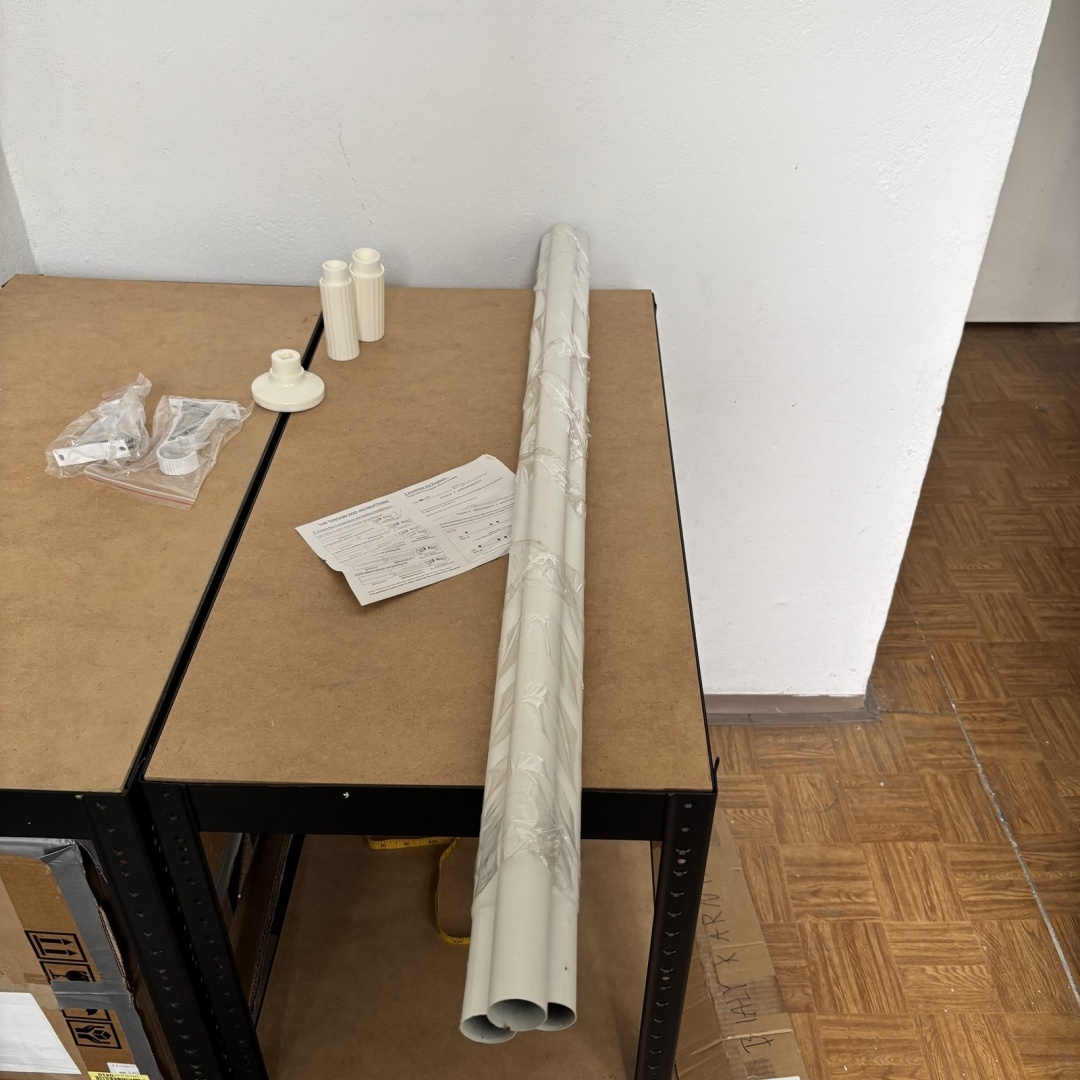 Biała teleskopowa szyna do zasłon 328-377 cm - obrazek 2