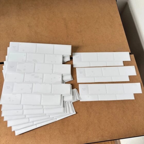 Białe panele ścienne 3D Art3d 30 × 30 cm