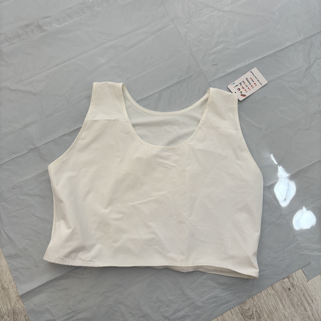 Binder / top kompresyjny XUJI biały - crop (NOWY z metką)