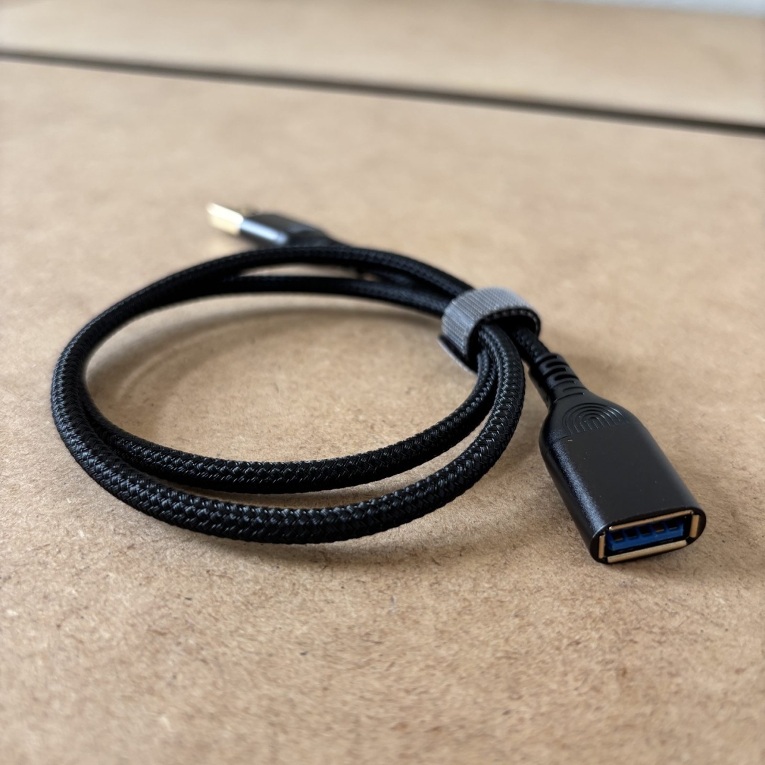 Czarny przewód USB High-quality Digital Life - USB-A MĘSKI I USB-A ŻEŃSKI - obrazek 2