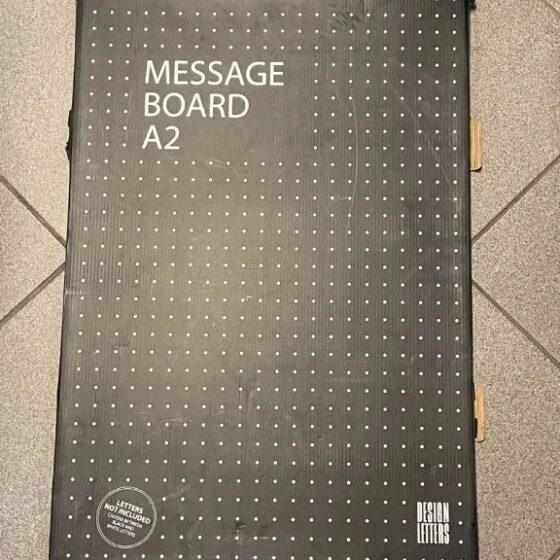 Design Letters Message Board A2 czarna
