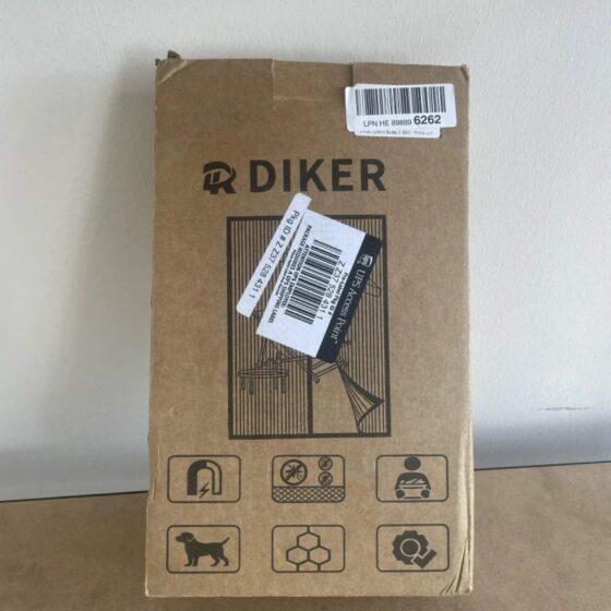 Diker Moskitiera magnetyczna na drzwi 100x240 cm czarna