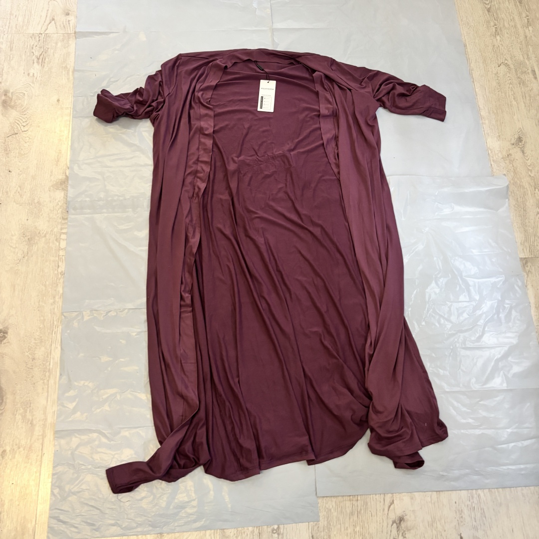 Długi kardigan/duster MAXMODA bordowy - NOWY z metką