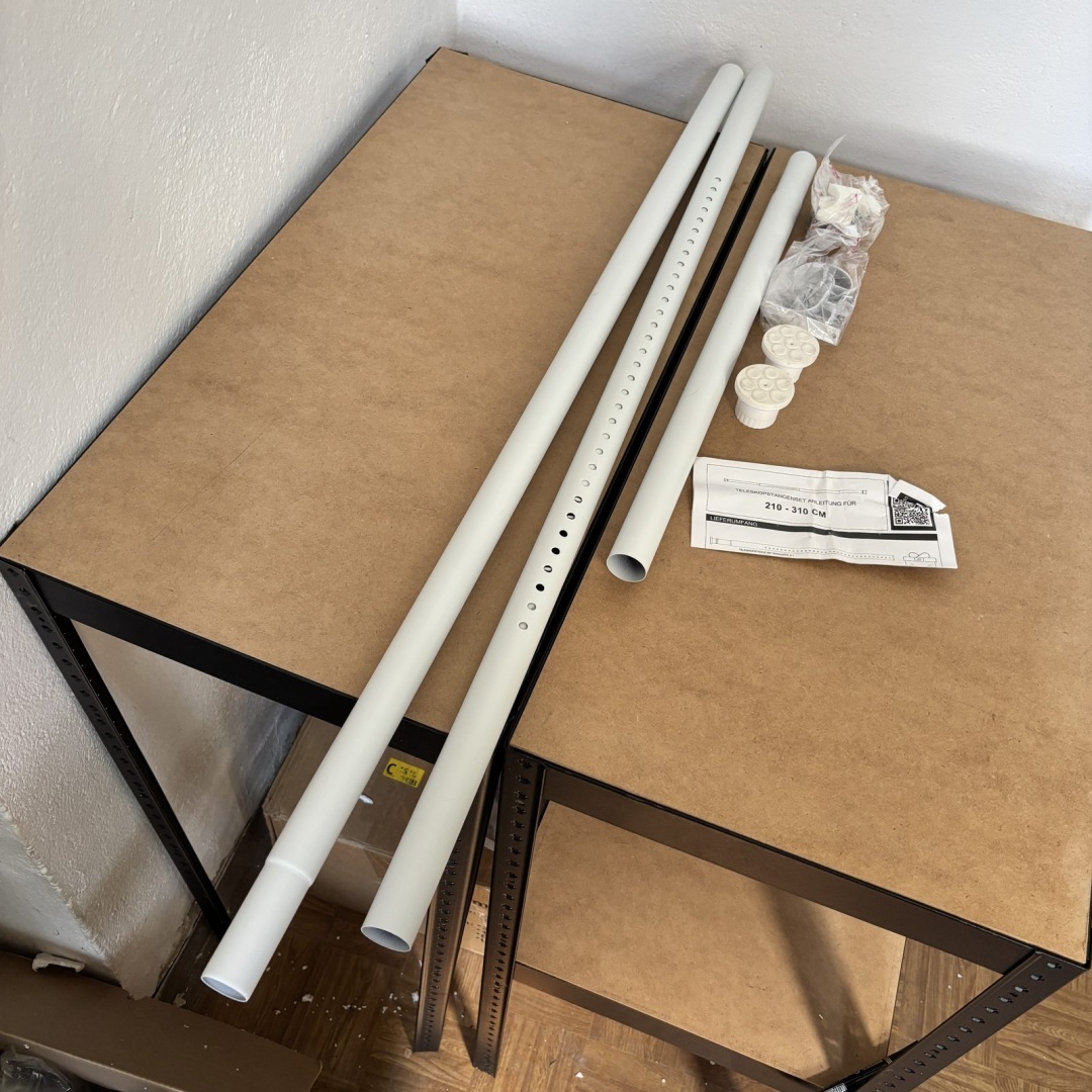 Drążek rozporowy Valife 210-310 cm biały