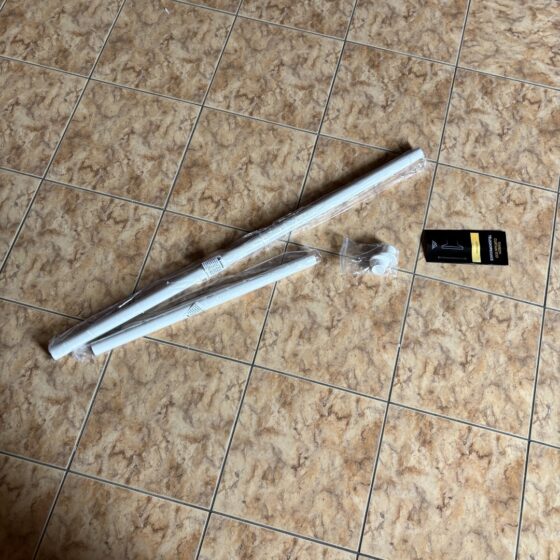 Drążek rozporowy biały Tension Curtain Rod - NOWY