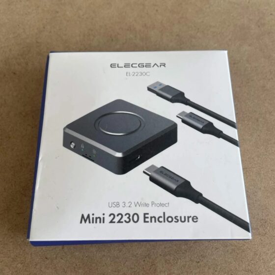ElecGear Obudowa SSD M.2 2230 NVMe USB-C 3.2 z ochroną zapisu