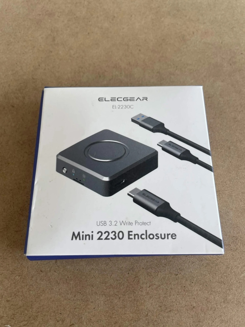 ElecGear Obudowa SSD M.2 2230 NVMe USB-C 3.2 z ochroną zapisu