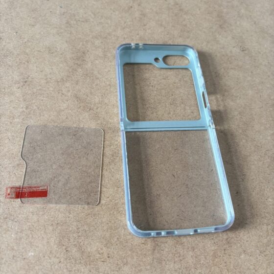 Etui do Samsung Galaxy Z Flip z osłoną ekranu, błękitne