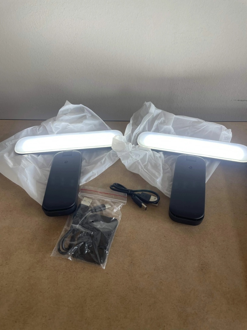 Fulen Lampki LED do obrazów 2 sztuki bezprzewodowe czarne