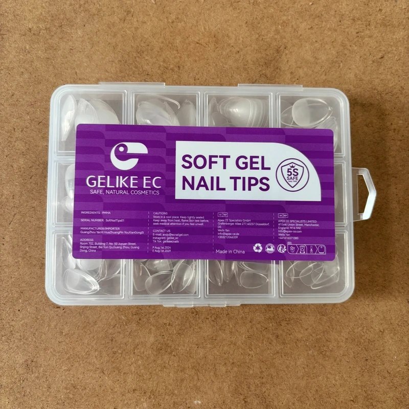 Gelike EC Soft Gel Nail Tips - 12 rozmiarów - obrazek 2