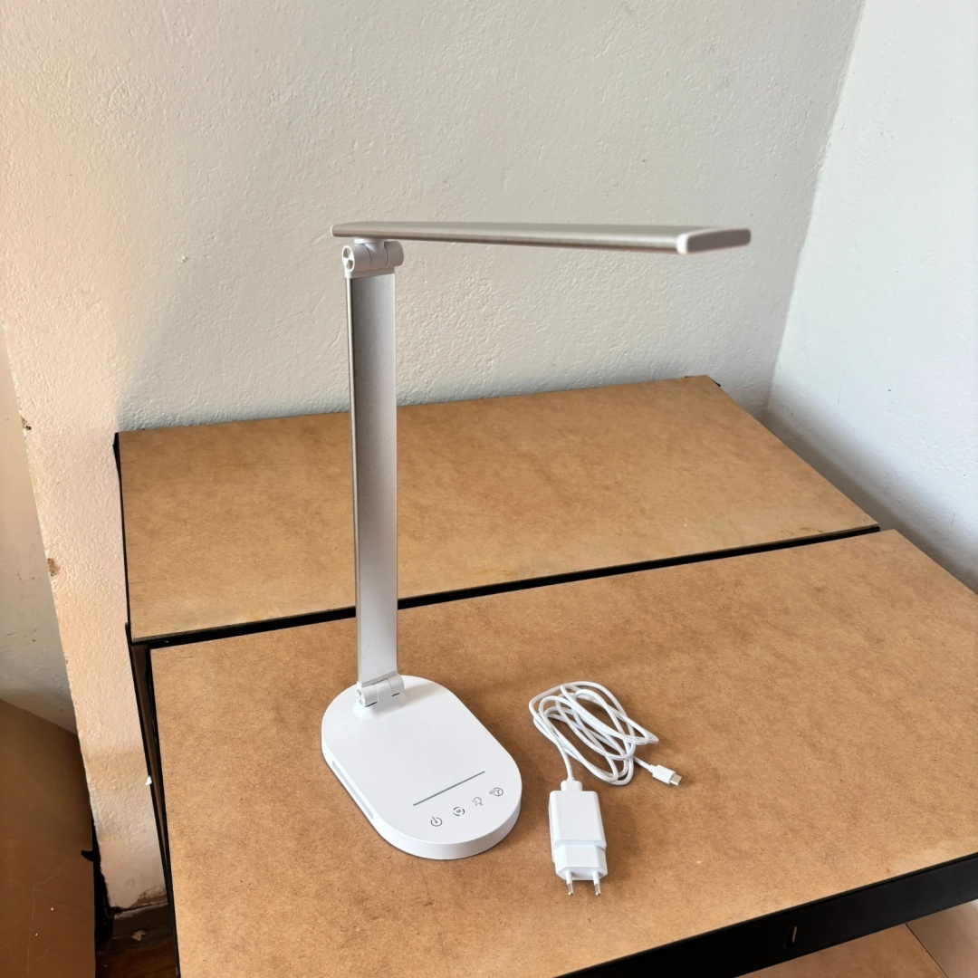 Haskare JW-5503 biała lampa biurkowa LED USB
