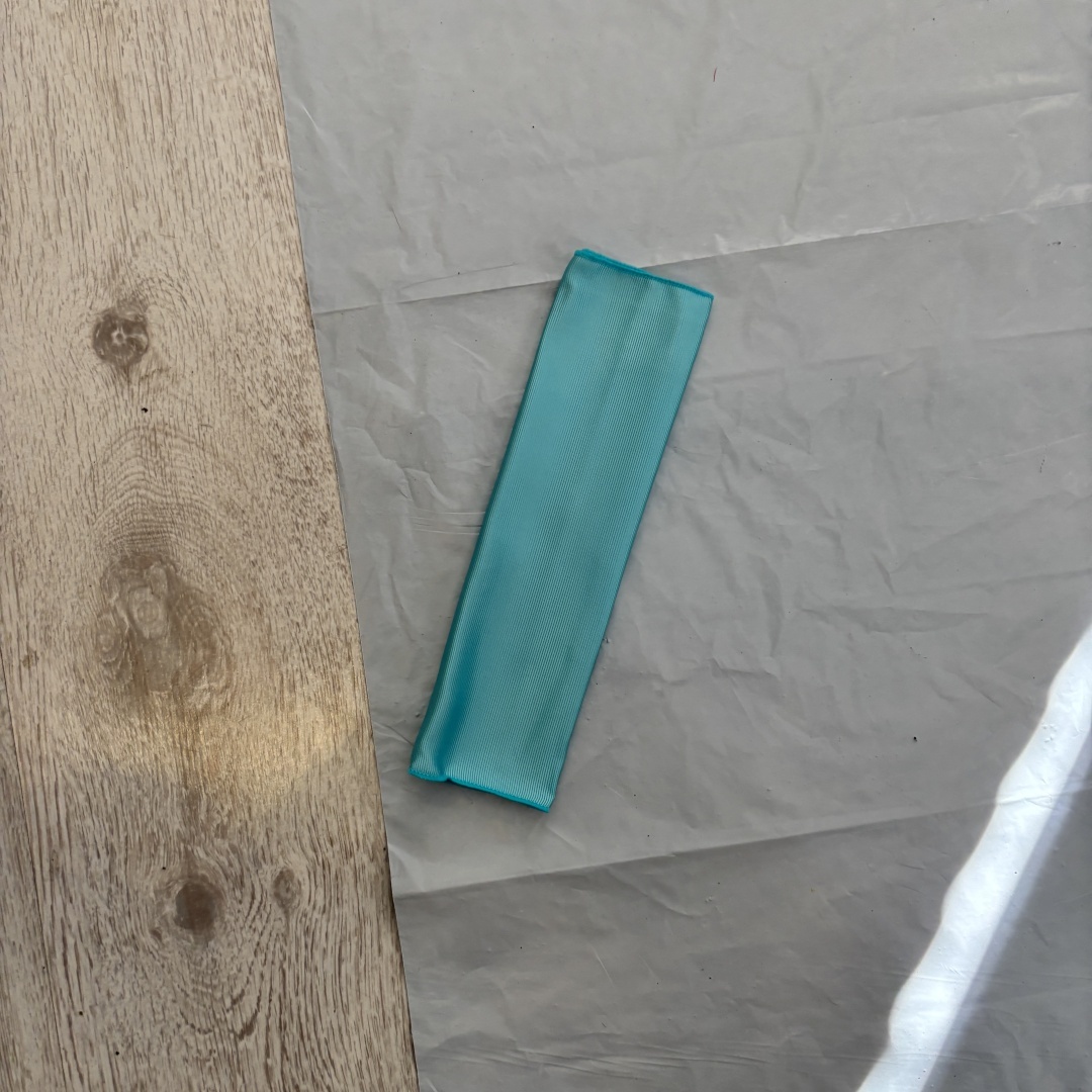 Krawat męski JEMYGINS - cyan / turkus, 150 cm (NOWY w pudełku)