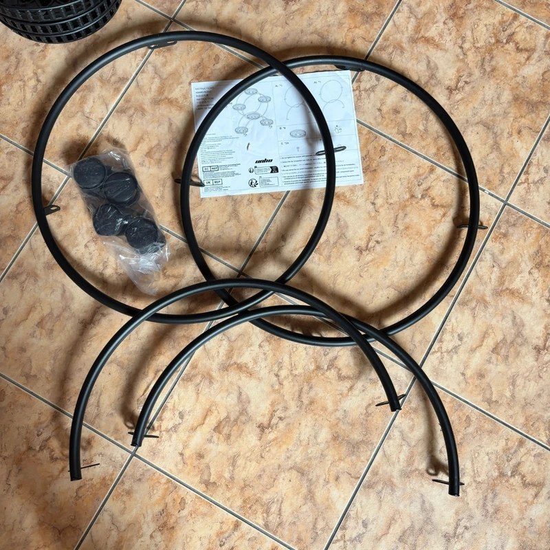 Kwietnik Metalowy Stojak Na Kwiaty Loft z Kołami - obrazek 2