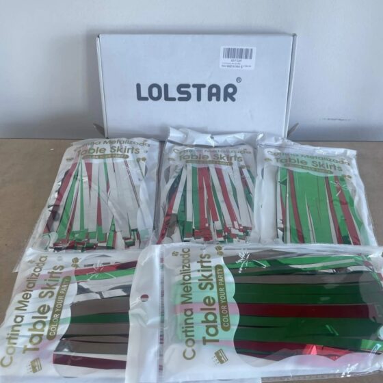 LOLStar Kurtyna imprezowa foliowa świąteczna 5 szt.