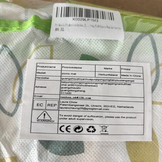 Mata piknikowa Priksia w worku - NOWA X0029LP1M3