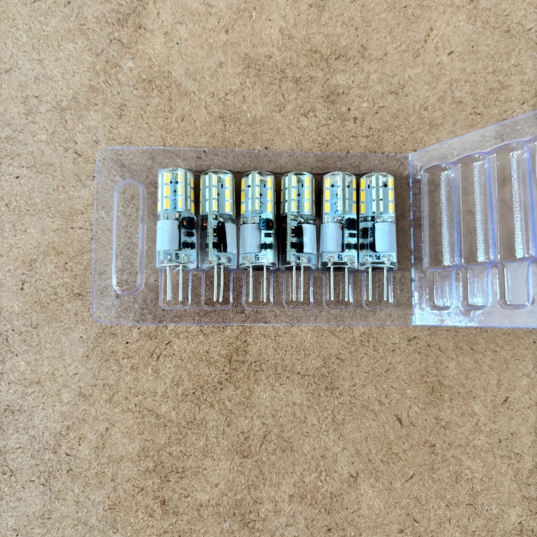 Miniaturowe żarówki LED kapsułkowe - zestaw 6 szt.