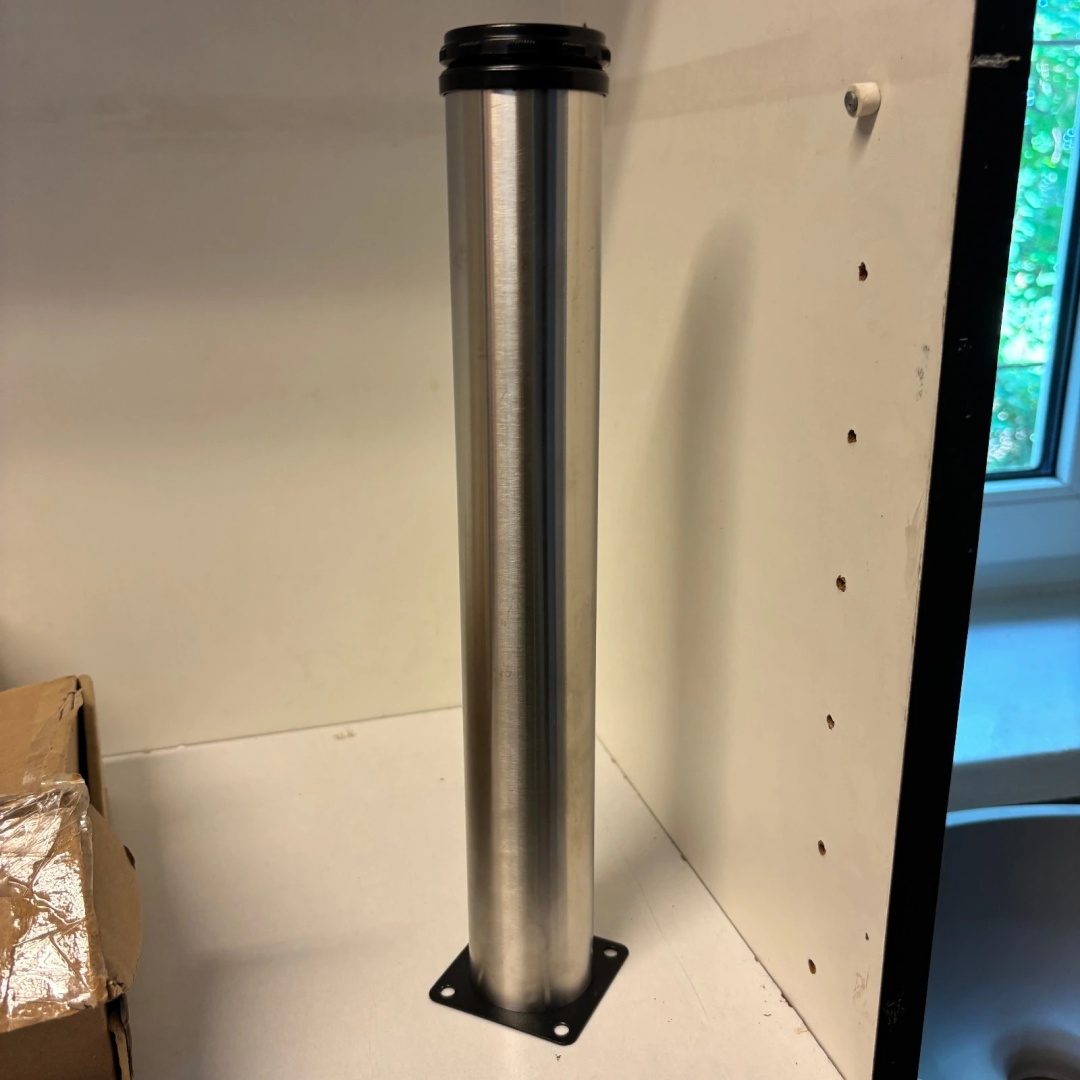 Nogi meblowe regulowane 35 cm stal nierdzewna 4 szt.