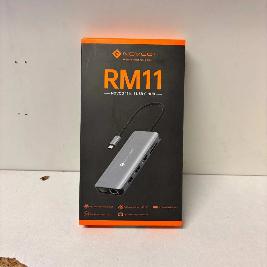 Novoo Stacja Dokująca USB C 11w1 Hub 4k 60hz Rm11