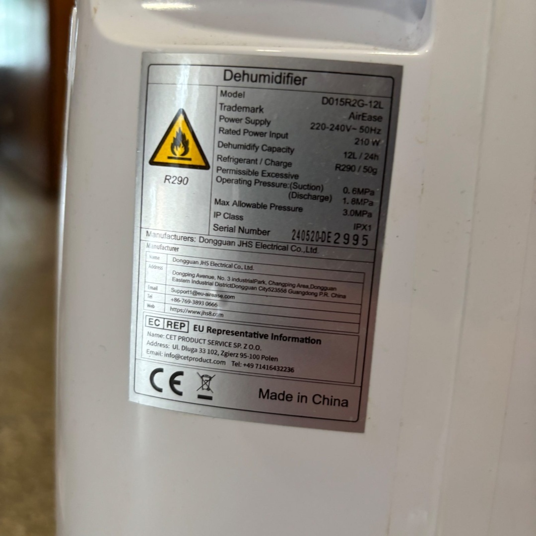 Osuszacz powietrza Airease D015R2G-12L - obrazek 4