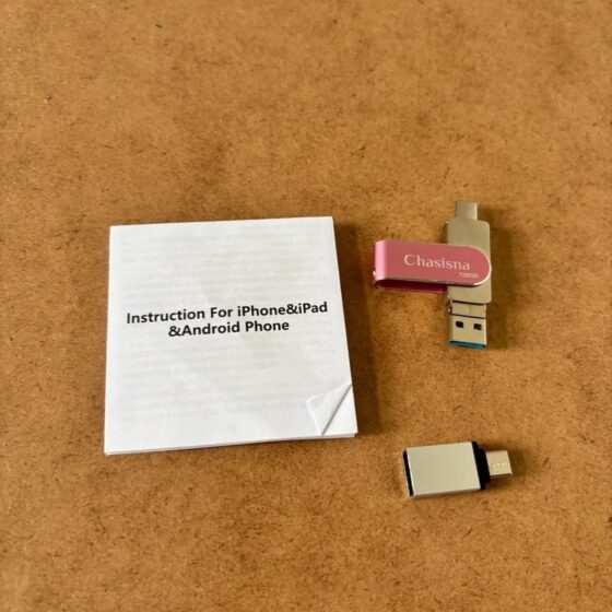 Pamięć flash Chasisna 128 GB do iPhone, USB i USB-C