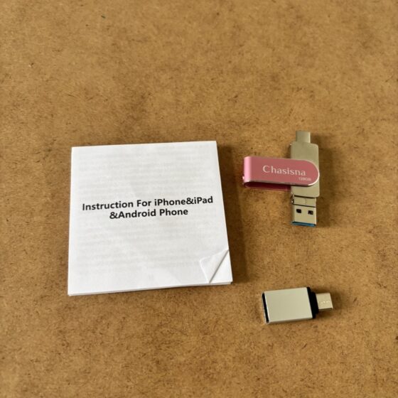 Pamięć flash Chasisna 128 GB do iPhone, USB i USB-C