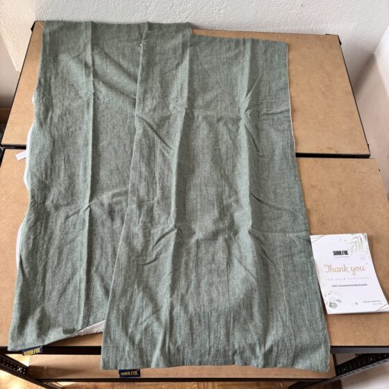 Poszewka Soulful z bawełny 40 × 80 cm zielona