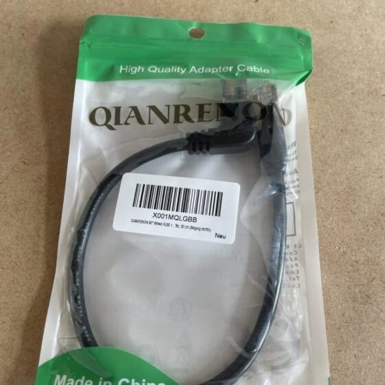 Qianrenon Rj50 10p10c Kabel Kątowy 90° 30 Cm