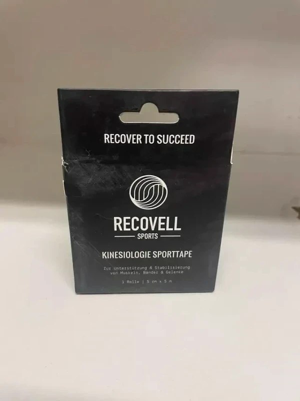 Recovell taśma kinezjologiczna - czarna 5cm x 5m - obrazek 3