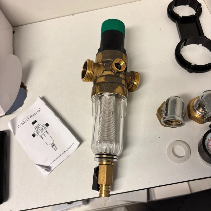 Regulator Ciśnienia Wody 3/4" Mosiądz i Stal Nierdzewna 316L - obrazek 4