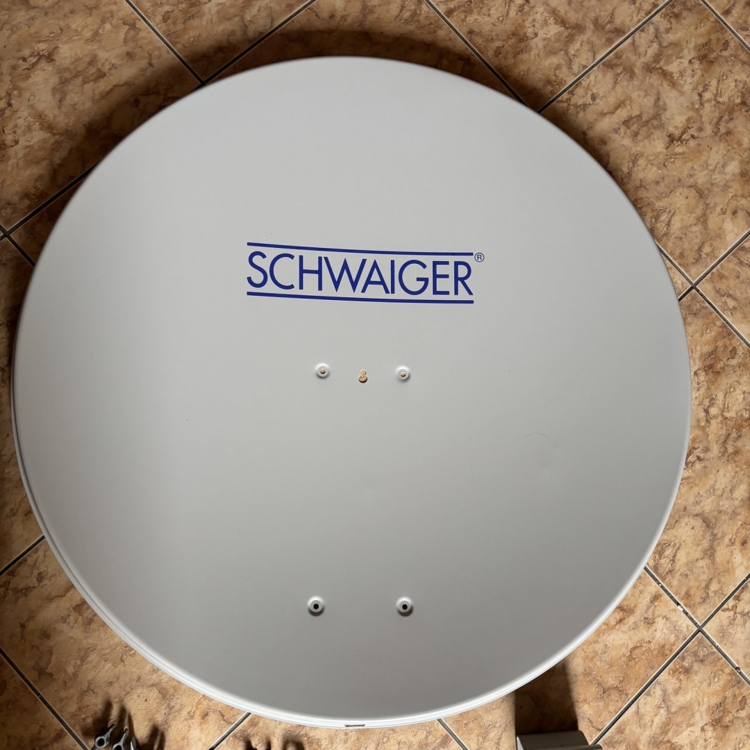 Schwaiger 714241 aluminiowa antena satelitarna offset 88 cm - jasnoszara - obrazek 2