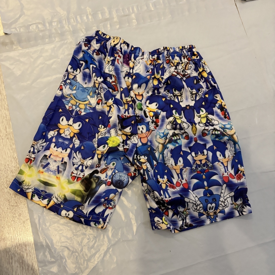 Spodenki chłopięce Sonic the Hedgehog (all-over print)