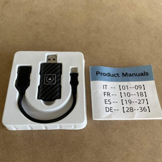Wireless Car Smart Box Adapter CarPlay Android Auto Usb-C Usb-A