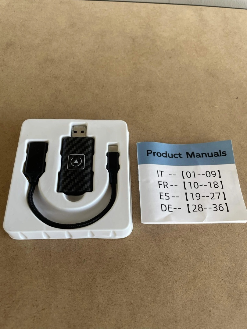 Wireless Car Smart Box Adapter CarPlay Android Auto Usb-C Usb-A