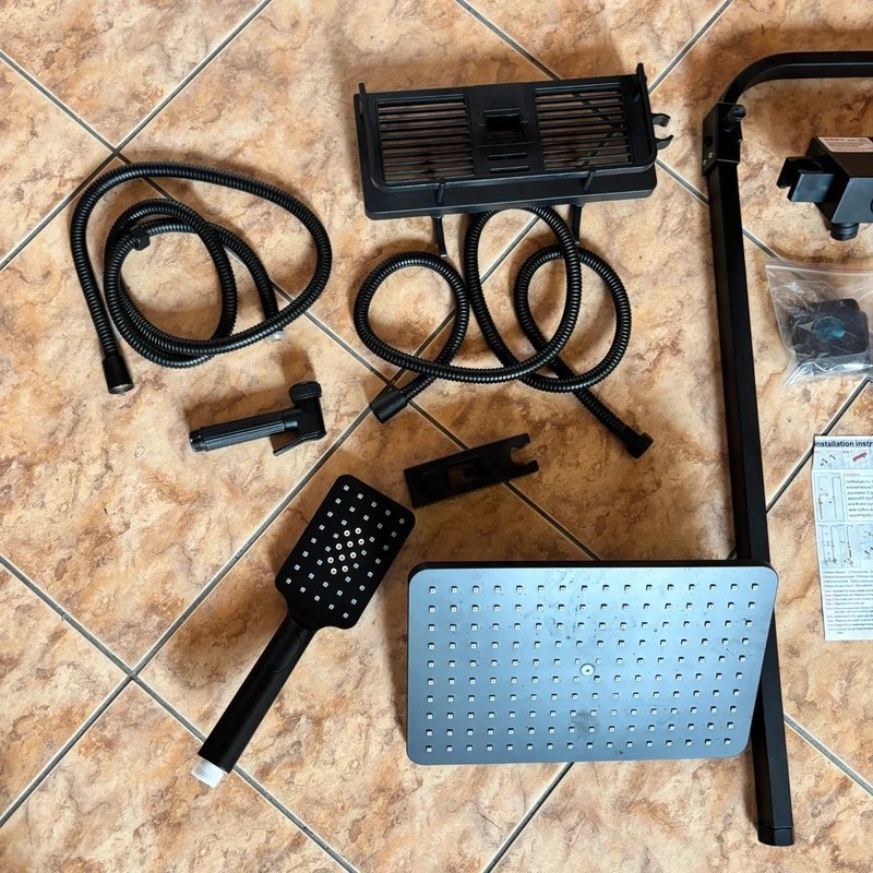 Zestaw natryskowy z deszczownicą i słuchawką - obrazek 2