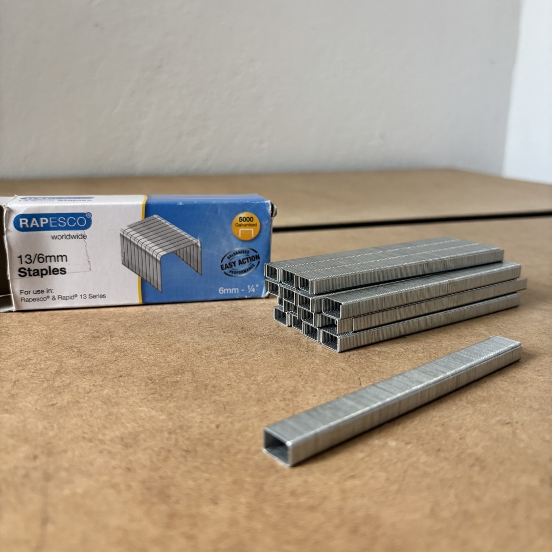 Zszywki Rapesco 13/6 mm ocynkowane - opakowanie 5000 sztuk