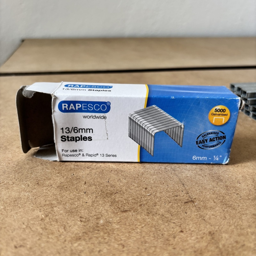 Zszywki Rapesco 13/6 mm ocynkowane - opakowanie 5000 sztuk - obrazek 5